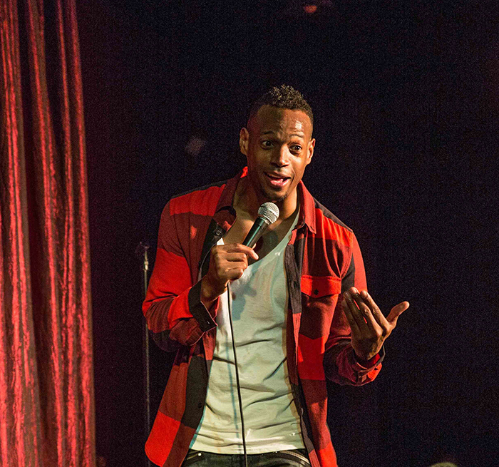 Actor-comedian Marlon Wayans has been busy lately. He recently took to the stage at South Carolina’s Comedy House for a stand-up gig while taking a break from filming the Netflix romantic comedy ‘Naked.’ Upcoming is an NBC sitcom, ‘Marlon,’ which reunites him with Essence Atkins. Look for it in February. (Courtesy photo)